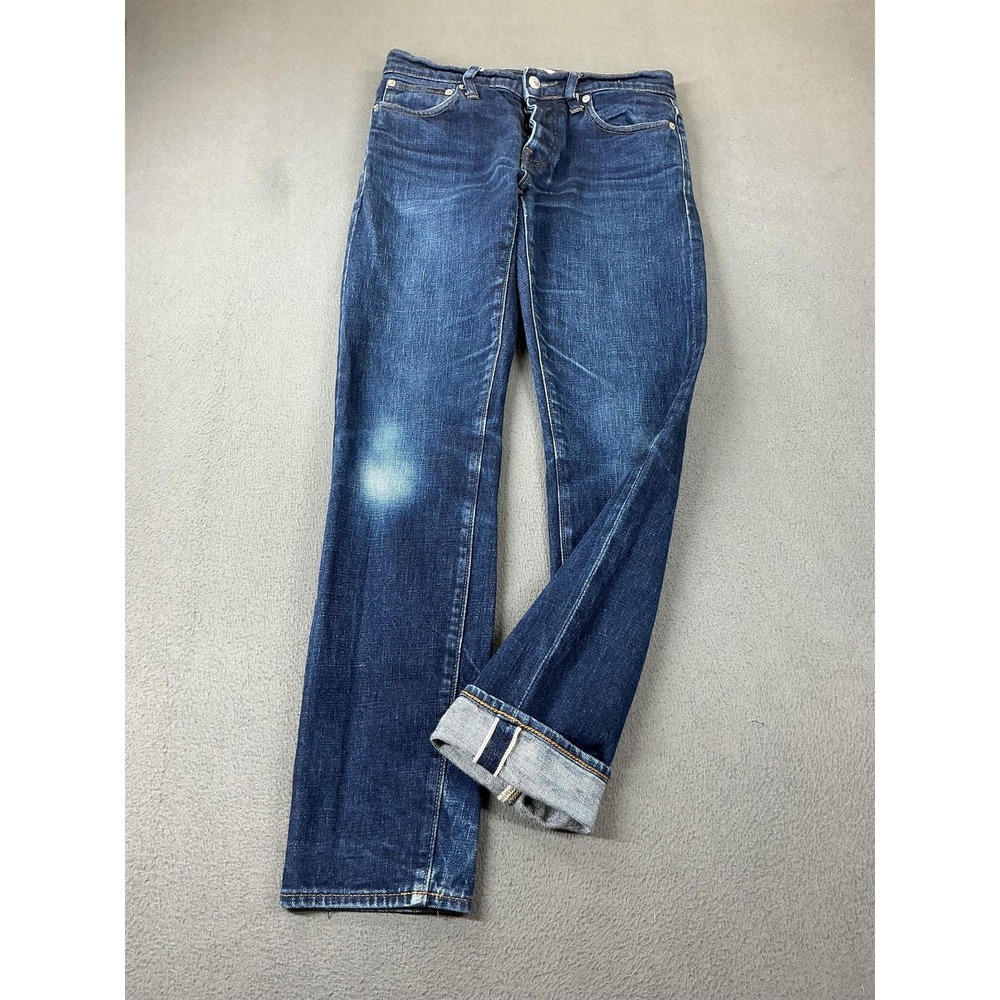 J.Crew Selvedge Jeans Mens 29x32 Blue Slim Straight 484 Medium Wash Fade